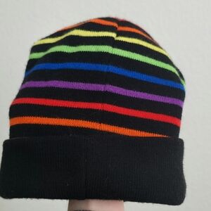 Colorful Striped Beanie